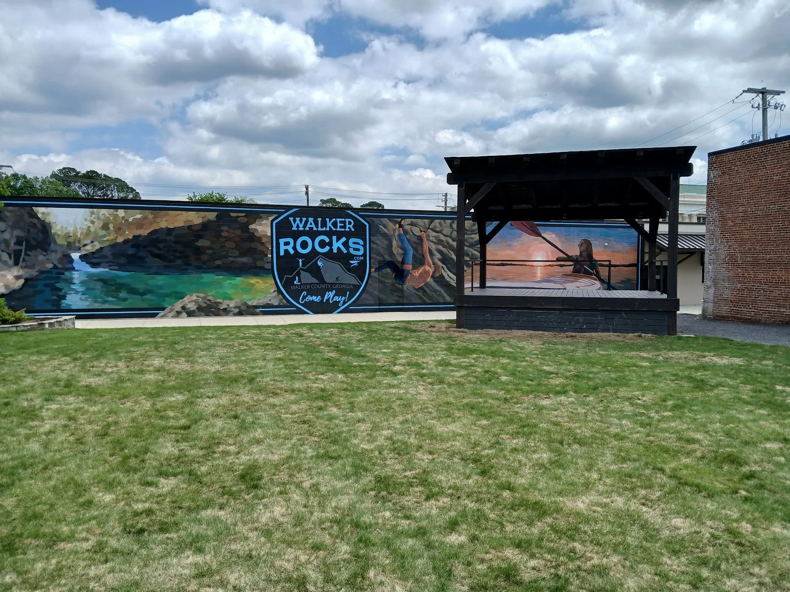 Walker Rocks At LaFayette Mural