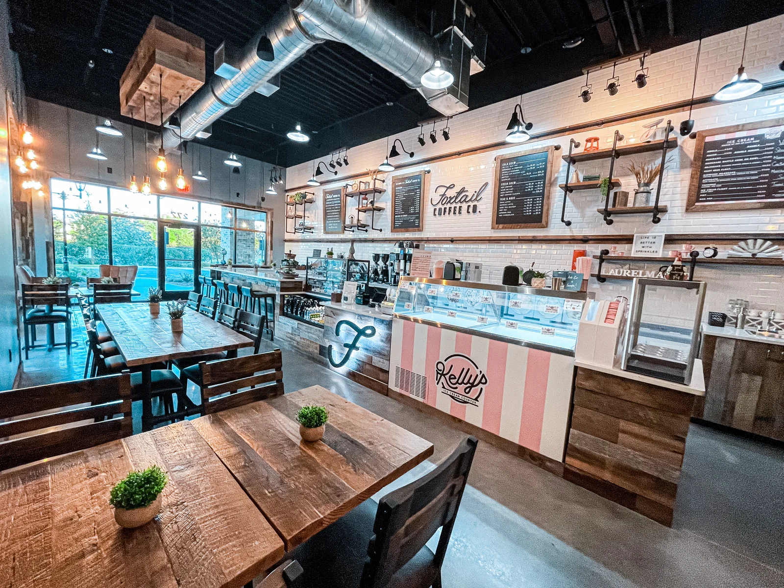 Foxtail Coffee Co and Kelly’s Ice Cream